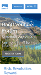 Mobile Screenshot of banffventureforum.com