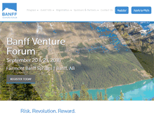 Tablet Screenshot of banffventureforum.com